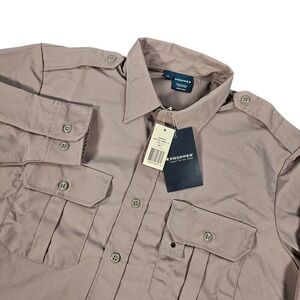 PROPPPER Men's Long Sleeve Tactical Shirt Gray Large Genuine Military Pockets